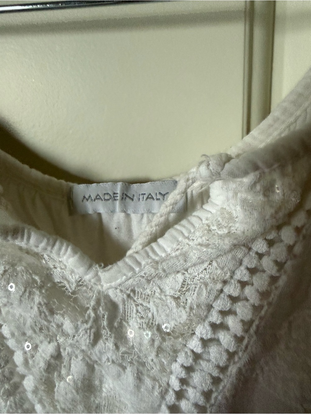 🇮🇹 Made in Italy White Embroidered Cotton Boho Top - Picture 2 of 7